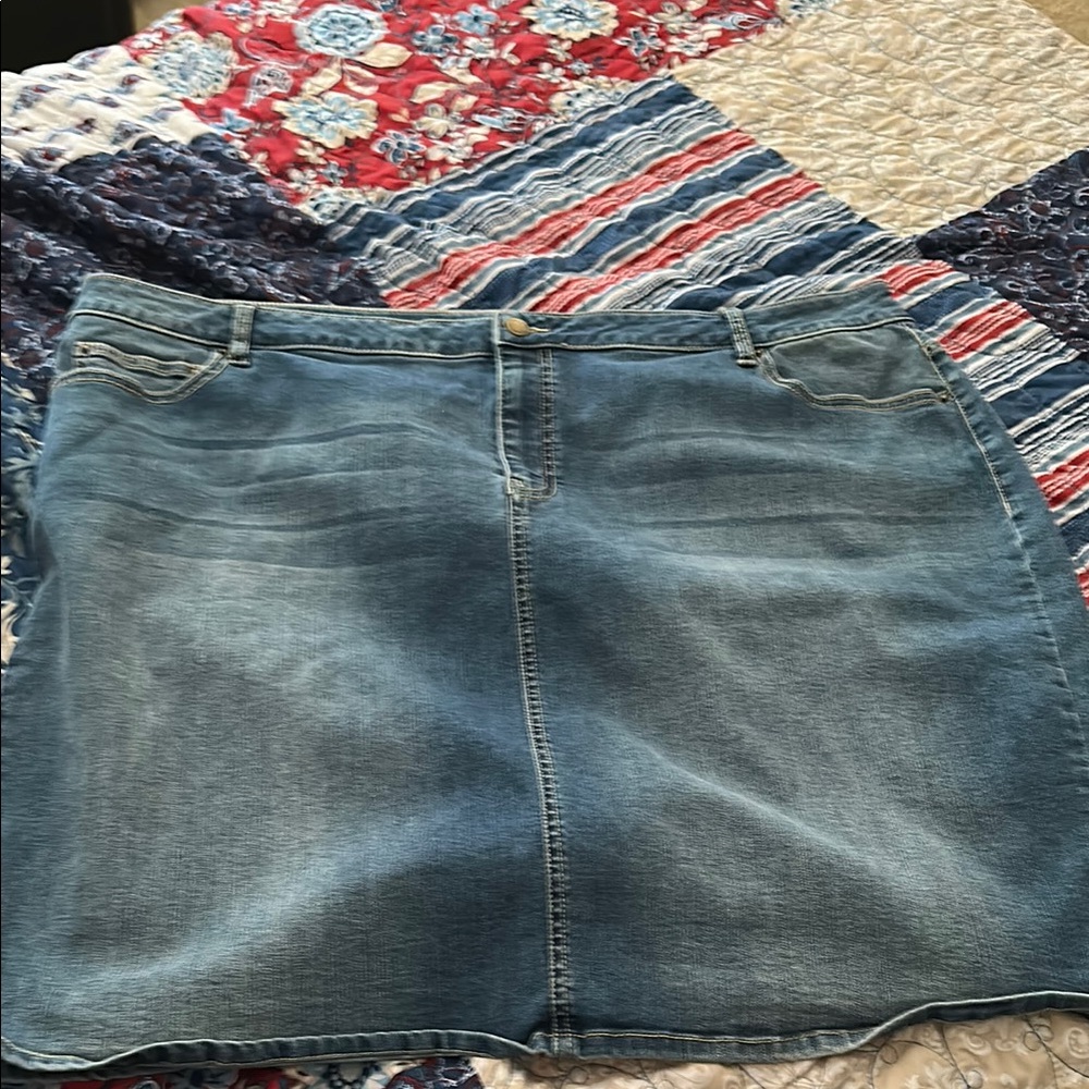 Westport Blue Mini Pencil Skirt Casual